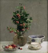 Henri Fantin-Latour and Cup and Saucer oil painting reproduction